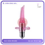 Ngón Tay Lưỡi Rung Tongue Vibrating chính hãng - có gai nổi, ôm sát cảm giác thật, chất liệu latex an toàn - giao hàng che tên kín đáo