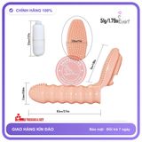 Bao Đôn Ngón Tay Rung Yunman chính hãng - ôm sát cảm giác thật, chất liệu latex an toàn, hàng nhập khẩu - giao hàng che tên kín đáo