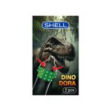 (Combo 2 Cái) Bao cao su Shell Dino Dora - Hộp 1 bao gai 3 vòng bi + 1 bao Performax chính [Mã CK-SP968245-01]