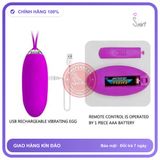Trứng Rung Prettylove Julia Điều Khiển Từ Xa chính hãng - 12 chế độ rung, sạc USB, rung êm không tiếng động - giao hàng che tên kín đáo