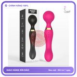 Chày Rung Massage Stick 2 Đầu Nhiều Chế Độ chính hãng - 20 chế độ rung, sạc USB, silicone mềm - giao hàng che tên kín đáo