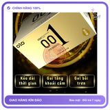 Bao Cao Su Olo Vàng 001 Hộp 10 Cái chính hãng - siêu mỏng, có gai nổi, hỗ trợ kéo dài - giao hàng che tên kín đáo