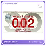 Bao Cao Su Sagami 002 Hộp 2 Cái chính hãng - siêu mỏng 0.02mm, siêu mỏng, ôm sát cảm giác thật - giao hàng che tên kín đáo