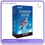 Bao Cao Su Lực Sĩ Lạnh Hộp 10 Cái chính hãng - có gai nổi, ôm sát cảm giác thật, chất liệu latex an toàn - giao hàng che tên kín đáo