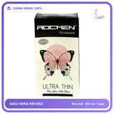 Bao Cao Su Rocmen Trắng Hộp 10 Cái chính hãng - siêu mỏng 0.03mm, siêu mỏng, có gai nổi - giao hàng che tên kín đáo
