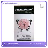 Bao Cao Su Rocmen Trắng Hộp 10 Cái chính hãng - siêu mỏng 0.03mm, siêu mỏng, có gai nổi - giao hàng che tên kín đáo