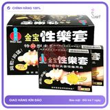 Bao Cao Su Gold Bi Hộp 20 Cái (Loại 1) chính hãng - có gai nổi, ôm sát cảm giác thật, chất liệu latex an toàn - giao hàng che tên kín đáo