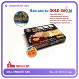 Bao Cao Su Gold Bi Hộp 20 Cái (Loại 1) chính hãng - có gai nổi, ôm sát cảm giác thật, chất liệu latex an toàn - giao hàng che tên kín đáo