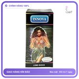 Bao Cao Su Innova Đen Hộp 12 Cái chính hãng - có gai nổi, hỗ trợ kéo dài, ôm sát cảm giác thật - giao hàng che tên kín đáo