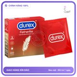 Bao Cao Su Durex Fetherlite Hộp 3 Cái chính hãng - siêu mỏng, ôm sát cảm giác thật, chất liệu latex an toàn - giao hàng che tên kín đáo