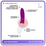 Máy Rung Điểm G LELO LIV 3 Dáng Cong chính hãng - 8 chế độ rung, sạc USB, điều khiển qua app - giao hàng che tên kín hàng có sẵn