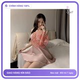 Váy Ngủ Lụa Sexy Phối Ren Hoa Nhí Gợi N285 Nude chính hãng - chất lụa mát mềm, freesize, chất vải mềm mát - giao hàng che tên kín đáo