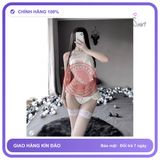 Set Đồ Ngủ Lụa Hở Lưng Quyến Rũ Dễ N114 Trắng chính hãng - chất lụa mát mềm, phối ren, freesize - giao hàng che tên kín đáo