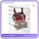 Áo Lót Bra Cotton Gân Phối Ren Xẻ Ngực T369 Xám / V1 94 chính hãng - co giãn thoải mái, chất vải mềm mát, đường may tỉ mỉ - giao hàng che tên kín đáo