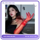 Găng Tay Lưới Xuyên Thấu Phối Đồ Cosplay Đi T514 Đỏ chính hãng - chất vải mềm mát, đường may tỉ mỉ, tôn dáng quyến rũ - giao hàng che tên kín đáo