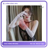 Găng Tay Lưới Phối Ren Xuyên Thấu Sexy Gợi T516 Trắng chính hãng - chất vải mềm mát, đường may tỉ mỉ, tôn dáng quyến rũ - giao hàng che tên kín đáo