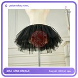 Váy Tutu Ngắn 6 Lớp Mềm Mại Phối Đồ N156 Đen chính hãng - co giãn thoải mái, freesize, chất vải mềm mát - giao hàng che tên kín đáo