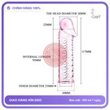 Bao Cao Su Đôn Dên Lưới Không Rung Baile Male-Wear Net Sleeve chính hãng - ôm sát cảm giác thật, chất liệu latex an toàn, hàng nhập khẩu - giao hàng che tên kín đáo