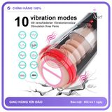 Máy Sục Tự Động Cho Nam Flaviana — Đầm chính hãng - 10 chế độ rung, sạc USB, rung nhấp chuyển động đẩy tới và lui tự động - giao hàng che tên kín đáo