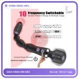 Gậy Massage 2 Đầu Rung Đuôi Chuỗi Hạt Bẻ chính hãng - 3 nấc rung, sạc USB, rung êm không tiếng động - giao hàng che tên kín đáo