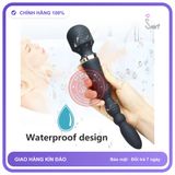 Gậy Massage 2 Đầu Rung Đuôi Chuỗi Hạt Bẻ chính hãng - 3 nấc rung, sạc USB, rung êm không tiếng động - giao hàng che tên kín đáo