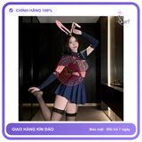 Váy Cosplay Thỏ Xếp Ly Phong Cách Hoàng Gia N534 chính hãng - co giãn thoải mái, freesize, chất vải mềm mát - giao hàng che tên kín đáo