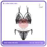 Đồ Lót Nữ Ren Xuyên Thấu Đính Hạt Đáng T368 Đen chính hãng - phối ren, co giãn thoải mái, freesize - giao hàng che tên kín đáo