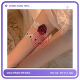 Vòng Chân Ren Hoa Hồng Đáng Yêu Gợi Cảm T509 Trắng chính hãng - phối ren, chất vải mềm mát, đường may tỉ mỉ - giao hàng che tên kín đáo