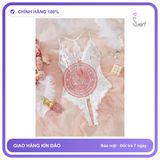 Bodysuit Ren Hoa Xẻ Ngực Sexy Gợi Cảm Đồ N940 Trắng chính hãng - phối ren, co giãn thoải mái, freesize - giao hàng che tên kín đáo