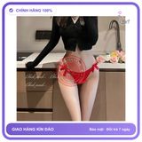 Quần Lót Lọt Khe Dây Chéo Xinh Xắn Đáng T323 Đỏ chính hãng - chất lụa mát mềm, co giãn thoải mái, freesize - giao hàng che tên kín đáo