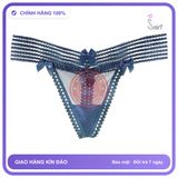 Quần Lót Lọt Khe Sexy Thun Ren Xuyên Thấu T354 Xanh Dương chính hãng - phối ren, co giãn thoải mái, freesize - giao hàng che tên kín đáo
