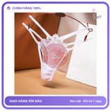Quần Lọt Khe Cạp Cao Phối Họa Tiết Sexy T348 Trắng chính hãng - phối ren, freesize, chất vải mềm mát - giao hàng che tên kín đáo