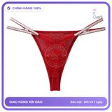 Quần Lót Lọt Khe Sexy Họa Tiết Bướm Gợi T359 Đỏ chính hãng - phối ren, co giãn thoải mái, freesize - giao hàng che tên kín đáo