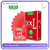 Bao Cao Su GJG Size Lớn XXL 58mm chính hãng - có hương thơm, ôm sát cảm giác thật, chất liệu latex an toàn - giao hàng che tên kín đáo
