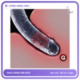 Dương Vật Giả Trong Suốt/Đen Không Bìu Size Tùy Chọn chính hãng - chất liệu an toàn cho da, dễ vệ sinh, êm ái khi dùng - giao hàng che tên kín đáo
