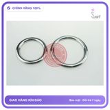 Vòng Inox Trơn Bản Tròn 4cm chính hãng - chất liệu an toàn cho da, dễ vệ sinh, êm ái khi dùng - giao hàng che tên kín đáo