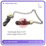 Kẹp Đầu Vú Inox Có Chuông Điều Chỉnh Mức Độ Kẹp chính hãng - chất liệu an toàn cho da, dễ vệ sinh, êm ái khi dùng - giao hàng che tên kín đáo