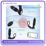 Plug Thụt + Rung Động Cơ Kép 18 Chế Độ chính hãng - 18 chế độ rung, sạc USB, rung êm không tiếng động - giao hàng che tên kín đáo