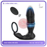 Plug Thụt + Rung Động Cơ Kép 18 Chế Độ chính hãng - 18 chế độ rung, sạc USB, rung êm không tiếng động - giao hàng che tên kín đáo