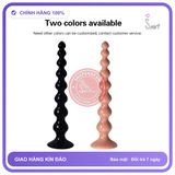 Plug Chuỗi Hạt Ngấn Sâu Silicon Nguyên Khối 25cm chính hãng - sạc USB, silicone mềm mại, chất liệu an toàn cho da - giao hàng che tên kín đáo