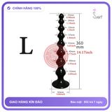 Plug Chuỗi Hạt Ngấn Sâu Silicon Nguyên Khối 36cm chính hãng - sạc USB, silicone mềm mại, chất liệu an toàn cho da - giao hàng che tên kín đáo