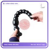 Plug Chuỗi Hạt Ngấn Sâu Silicon Nguyên Khối 36cm chính hãng - sạc USB, silicone mềm mại, chất liệu an toàn cho da - giao hàng che tên kín đáo