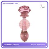 Plug Thủy Tinh Hoa Hồng Pha Lê Tinh Xảo Trơn Mịn chính hãng - sạc USB, rung êm không tiếng động, chất liệu an toàn cho da - giao hàng che tên kín đáo