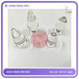 Plug Thủy Tinh Trong Suốt Size Lớn Mẫu 3 chính hãng - sạc USB, chất liệu an toàn cho da, dễ vệ sinh - giao hàng che tên kín đáo