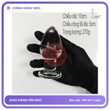 Plug Thủy Tinh Trong Suốt Size Lớn Mẫu 4 chính hãng - sạc USB, chất liệu an toàn cho da, dễ vệ sinh - giao hàng che tên kín đáo