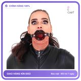 Ball Gag Khóa Hàm Hình Môi chính hãng - sạc USB, rung êm không tiếng động, silicone cao cấp - giao hàng che tên kín đáo