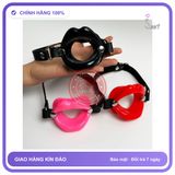 Ball Gag Khóa Hàm Hình Môi chính hãng - sạc USB, rung êm không tiếng động, silicone cao cấp - giao hàng che tên kín đáo