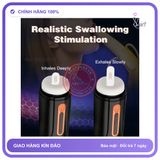Máy Thụt Rung Mạnh Mẽ Lõi Silicon chính hãng - rung nhấp chuyển động đẩy tới và lui tự động, rung êm không tiếng động, silicone cao cấp - giao hàng che tên kín đáo