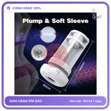 Máy Thụt Rung Mạnh Mẽ Lõi Silicon chính hãng - rung nhấp chuyển động đẩy tới và lui tự động, rung êm không tiếng động, silicone cao cấp - giao hàng che tên kín đáo