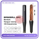 Dương Vật Giả Ngụy Trang Gậy Bóng Chày rung nhấp chuyển động đẩy tới và lui Cao Cấp chính hãng - sạc USB, rung nhấp chuyển động đẩy tới và lui tự động, chất liệu an toàn cho da - giao hàng c